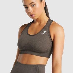 Gymshark Vital Seamless 2.0 Sports Bra - Brown Marl